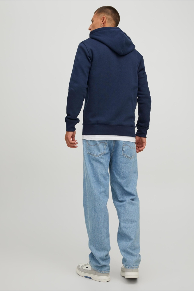 JJEBRADLEY SWEAT ZIP HOOD NOOS 12249342 NAVY BLAZER
